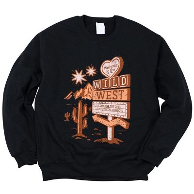 Simply Sage Market Women's Graphic Sweatshirt Wild West Distressed