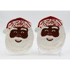 Kevins Gift Shoppe Ceramic Set Of 2 Santa Plates - image 2 of 3