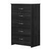 South Shore Tassio 5 Drawer Chest: Metal Slides, Laminate Surface, Particle Board Frame, 48.75"H - 2 of 4