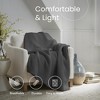 Whisper Organics, 100% Organic Waffle Blanket, Breathable Lightweight Blanket, GOTS and Fairtrade Certified, Dark Grey  - Queen/Full - 4 of 4