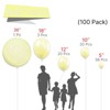 PartyWoo Balloons Pastel Yellow Small Mini Light Pale 36 18 12 10 5 Inch 100 pcs - 2 of 4