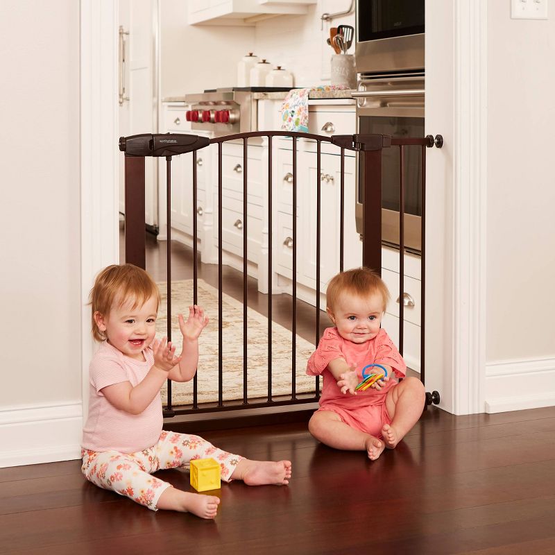 Toddleroo by North States Stone Arch Auto Close Gate - Bronze, 5 of 8