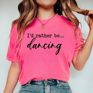 Simply Sage Market I'd Rather Be Dancing Garment Dyed Tee - 1 of 4