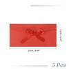 Unique Bargains Bow Tie Design Invitation Envelopes for Greeting Cards Wedding Birthday Christmas 5 Pcs - 2 of 4