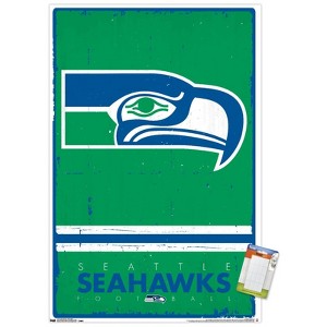 Trends International NFL Seattle Seahawks - Retro Logo 15 Unframed Wall Poster Prints - 1 of 4