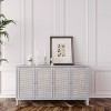 GDFStudio Grover Natural Wood Wash Finish 4-Door Storage 60“ Buffet Sideboard with Shelf - 2 of 4
