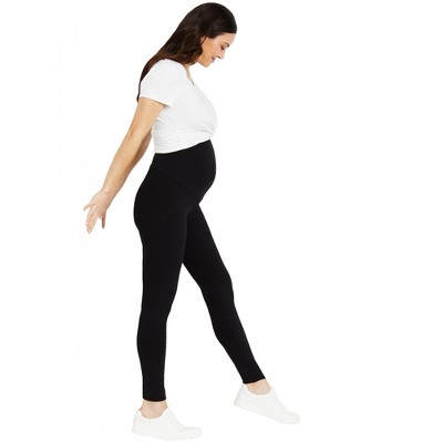 Essential Stretch Secret Fit Belly Maternity Leggings Black