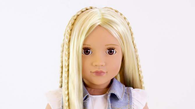 Our Generation Phoebe with Hair Clips &#38; Styling Book 18&#34; Hair Grow Doll, 2 of 11, play video