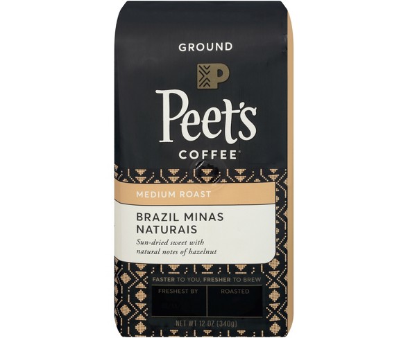 Peet's Brazil Minas Naturais Medium Roast Ground Coffee - 12oz