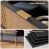 Rattan 6 Drawer Dressers for Bedroom, Boho Wooden Chests of Drawers,  Modern Double Dresser Chest for Living Room, Entryway, Kids Room - 4 of 4