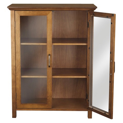 Brown Varnihsed Oak Cabinet 