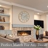 Sorbus 24" Modern Wooden Wall Clock - Sleek Design, Analog Display - Complements Various Styles - 3 of 4