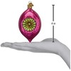 Old World Christmas Blown Glass Ornament for Christmas Tree, Dazzling Fuchsia Reflection - 4 of 4