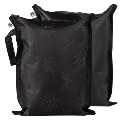 Tiny Twinkle Mess-Proof Waterproof Washable Baby/Toddler Wet Bags for Diapers, Swimsuits and Travel