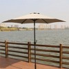PAGED 8.8FT Patio Umbrella Aluminum Market Umbrella with Tilt, Crank and 42 Pound Square Resin Umbrella Base for Outdoor - 3 of 4