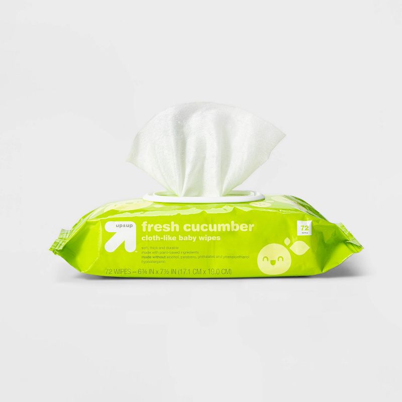 Fresh Cucumber Baby Wipes- up & up™ (Select Count), 4 of 15