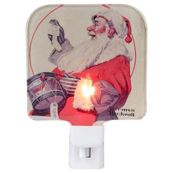 Northlight 6" Norman Rockwell 'A Drum for Tommy' Glass Christmas Night Light