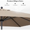 PURPLE LEAF Crank and Tilt Table Umbrella Outdoor Patio Market Umbrella with Visible Hand Crank System With Base - 3 of 4