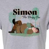 Women's - Disney - Simon The Sleepy One Cropped Graphic T-Shirt - image 2 of 4