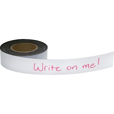 Baumgartens Magnetic Labeling Tape 2"x50' Roll White 66152