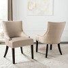 Lotus Kd 19" H Dining Chair With Nail Head Trim (Set of 2) - MCR4700 - Safavieh Couture - 3 of 4