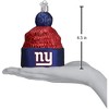 Old World Christmas Blown Glass Ornament for Christmas Tree, New York Giants Beanie - 3 of 3