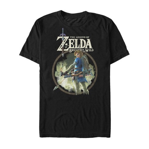 Men's Nintendo Legend Of Zelda Breath Of The Wild Circle T-shirt : Target