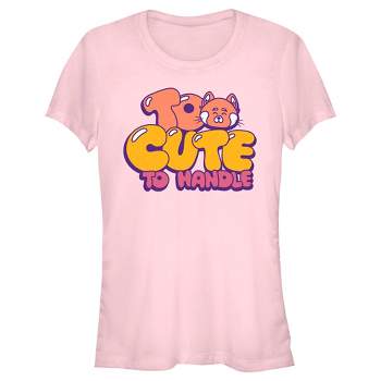 Juniors Womens Turning Red Too Cute To Handle T-Shirt