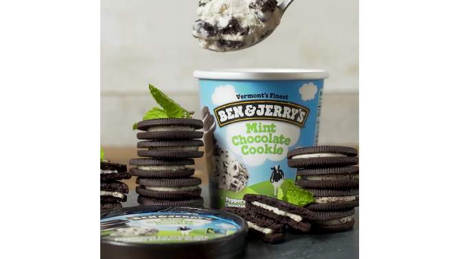 Ben & Jerry's Mint Chocolate Cookie Ice Cream - 16oz, 2 of 15, play video