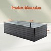 Grungis Metal Raised Planters for Outdoor Plants,Reinforced Galvanized Rustproof Planter Boxes for Vegetables,Flowers - 3 of 4