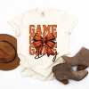 Simply Sage Market Coquette Basketball Bow Game Day Stacked Garment Dyed Tee - 3 of 4