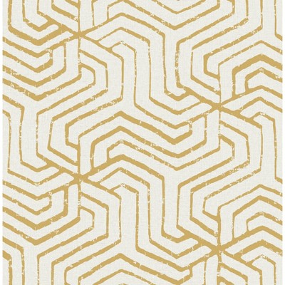 NuWallpaper Ochre Farrow Peel and Stick Wallpaper: Removable Abstract Self-Adhesive, Multicolored, 30.75 Sq Ft Coverage