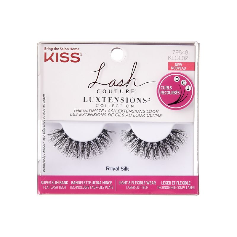 KISS Products Lash Couture Luxtensions Collection False Eyelashes - Royal Silk - 1pr, 1 of 11
