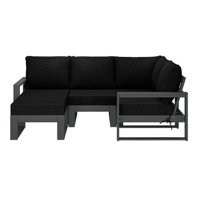 WestinTrends Montara 5-piece Outdoor Sectional Modular Patio Furniture Sofa Set
