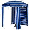 Outsunny 5.9' x 5.9' Cabana Umbrella, Outdoor Beach Umbrella with Windows, Sandbags, Carry Bag - 4 of 4
