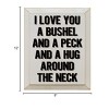 Slickblue I Love You a Bushel and a Peck Wood Sign – Rustic Wall Decor for Nursery or Home – 9"x12", Color Options - 3 of 3