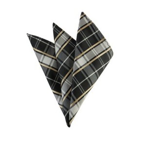 TheDapperTie - Men's Plaid Woven 10 Inch x 10 Inch Pocket Squares Handkerchief - 1 of 3
