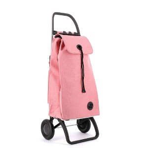Rolser I-Max Tweed 2 Wheel Foldable Shopping Trolley Coral - 1 of 4