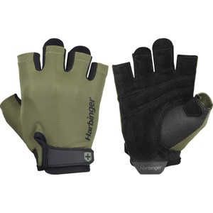 Harbinger Unisex Power Weight Lifting Gloves 2.0 - Black/Green - 1 of 2