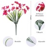 Aoibox 24 Bundles Artificial Flowers for Outdoor, No Fade Fake Plastic Flowers for Decoration Hanging Planters Indoor Outside Garden Porch Window Box - 2 of 4