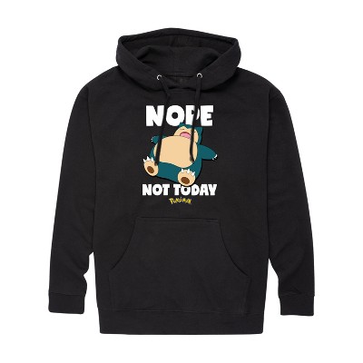 Men's - Pokémon - Nope Not Today Snorlax Graphic Fleece Pullover Hoodie