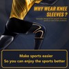 Paaaawaters Copper Knee Braces for Men and Women (1 pair) -Knee Supports Copper Compression Knee Sleeve - 3 of 4