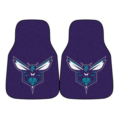 NBA Charlotte Hornets Carpet Car Mat Set - 2pc