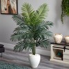 Nearly Natural 5.5-ft Paradise Artificial Palm Tree in White Planter - 2 of 2