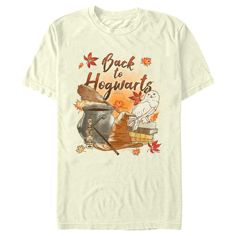 Men's Harry Potter Chamber of Secrets Hedwig Back to Hogwarts T-Shirt, 1 of 5