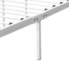 SEVOBAL Beds, Queen Size Metal Platform Frame with Victorian Headboard for Classic Bedroom Decor, White, 62.8"*17.72"*4.92" - 2 of 4