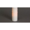 Set of 3 LED Dripping Wax Pillars – 3"D x 8"H – White Flameless Candles for Indoor Decor By Melrose - 3 of 3