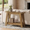 Tribesigns 41.3" Wood Console Table, 2-Tier Entryway Table with Storage, Sofa Table Behind Couch for Living Room, Hallway, Foyer - 2 of 4