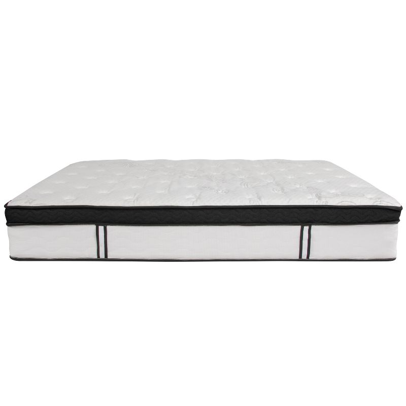 Emma and Oliver 12 Inch Hybrid Memory Foam Pocket Spring Mattress, Mattress in a Box, 6 of 17
