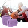 Unique Bargains Sport Absorbing Cotton Terry Cloth Wrist Sweatbands Wristbands 3.15" 1 Pair - 2 of 4